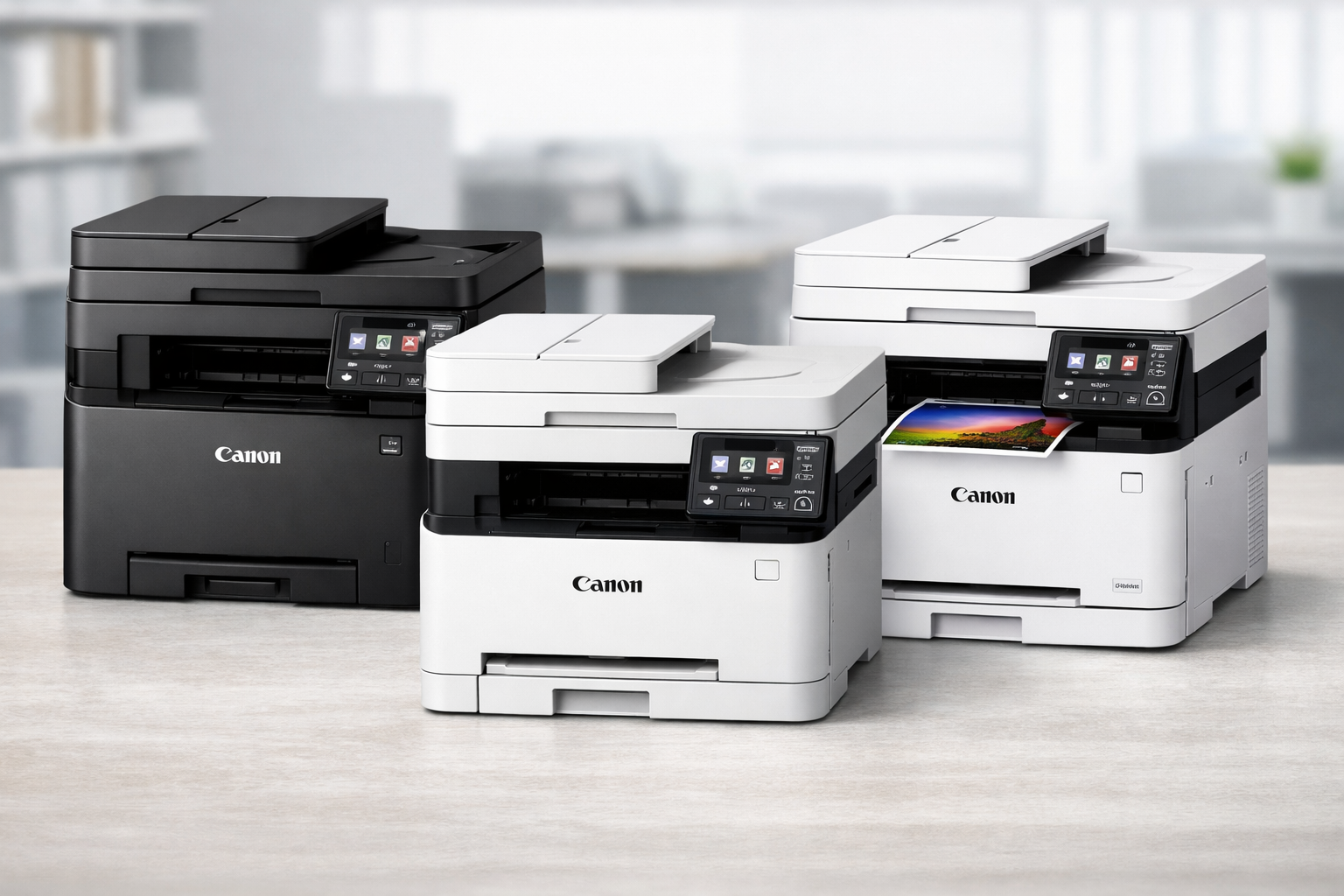 Multifuncționale Canon A4 pentru birouri mici